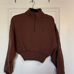 Oner Active Women's Brown Zip-Up Sweater